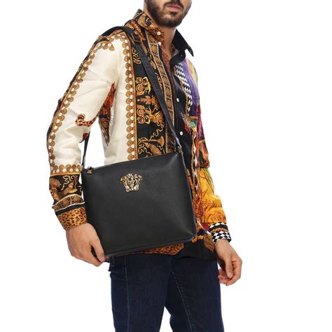 versace pouch bag mens|Versace pouch men.